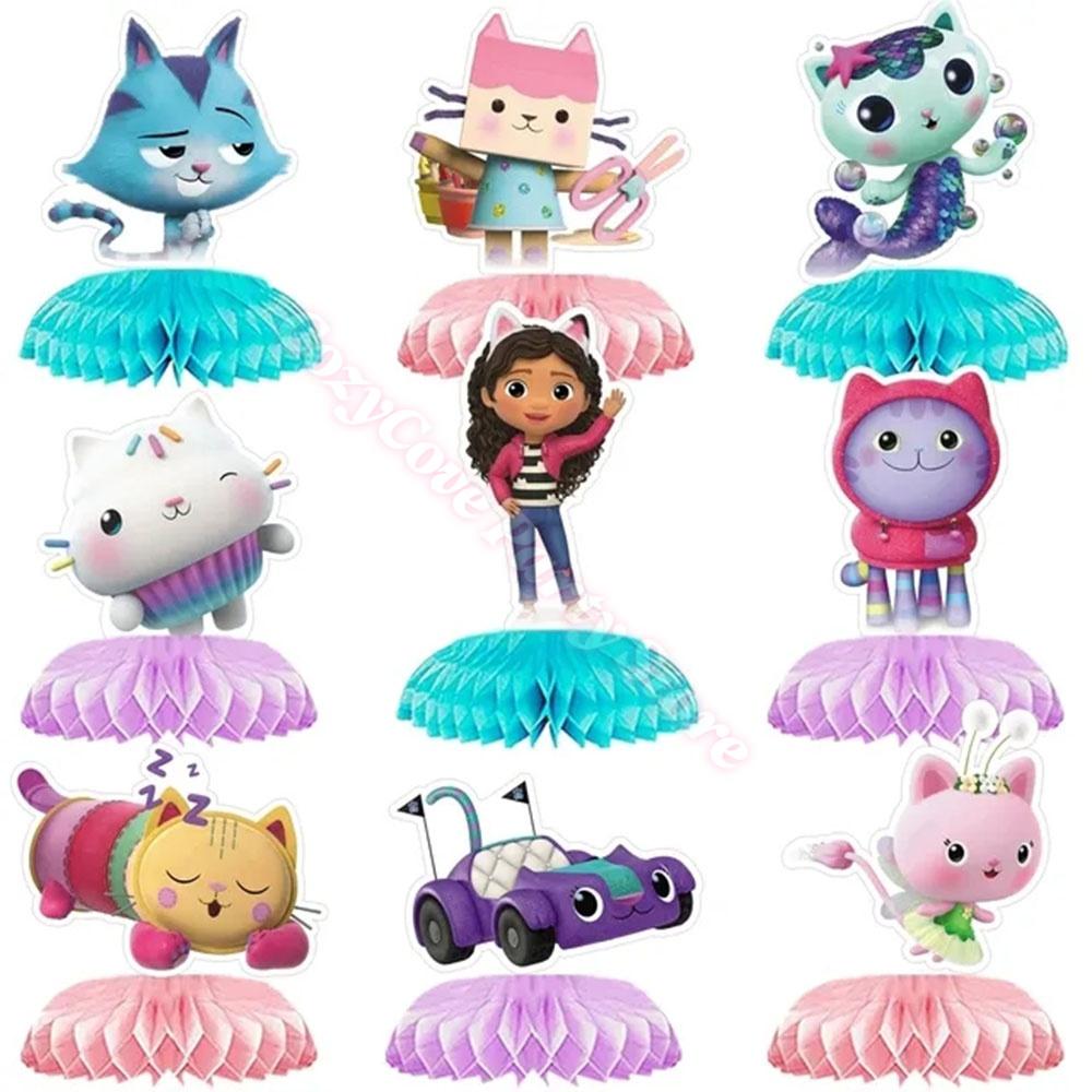 Gabby Dollhouse Birthday Party Favors Gabby Bracelets Stikers Cake Topper Balloons Classroom Rewards Party Pinata Fillers Gifts