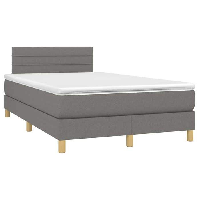 VidaXL Slat Bed Base with Mattress and LED, Upholstered Bed, Double Bed, Adult Bed for Interior Bedroom, 3270096