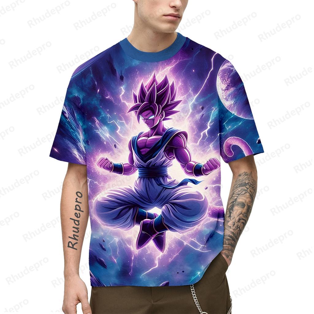 Vegeta Gym Tops 100-5XL Goku Hip Hop T-Shirt für Männer Cosplay T-Shirts Übergroße Kleidung Mode Anime Y2k