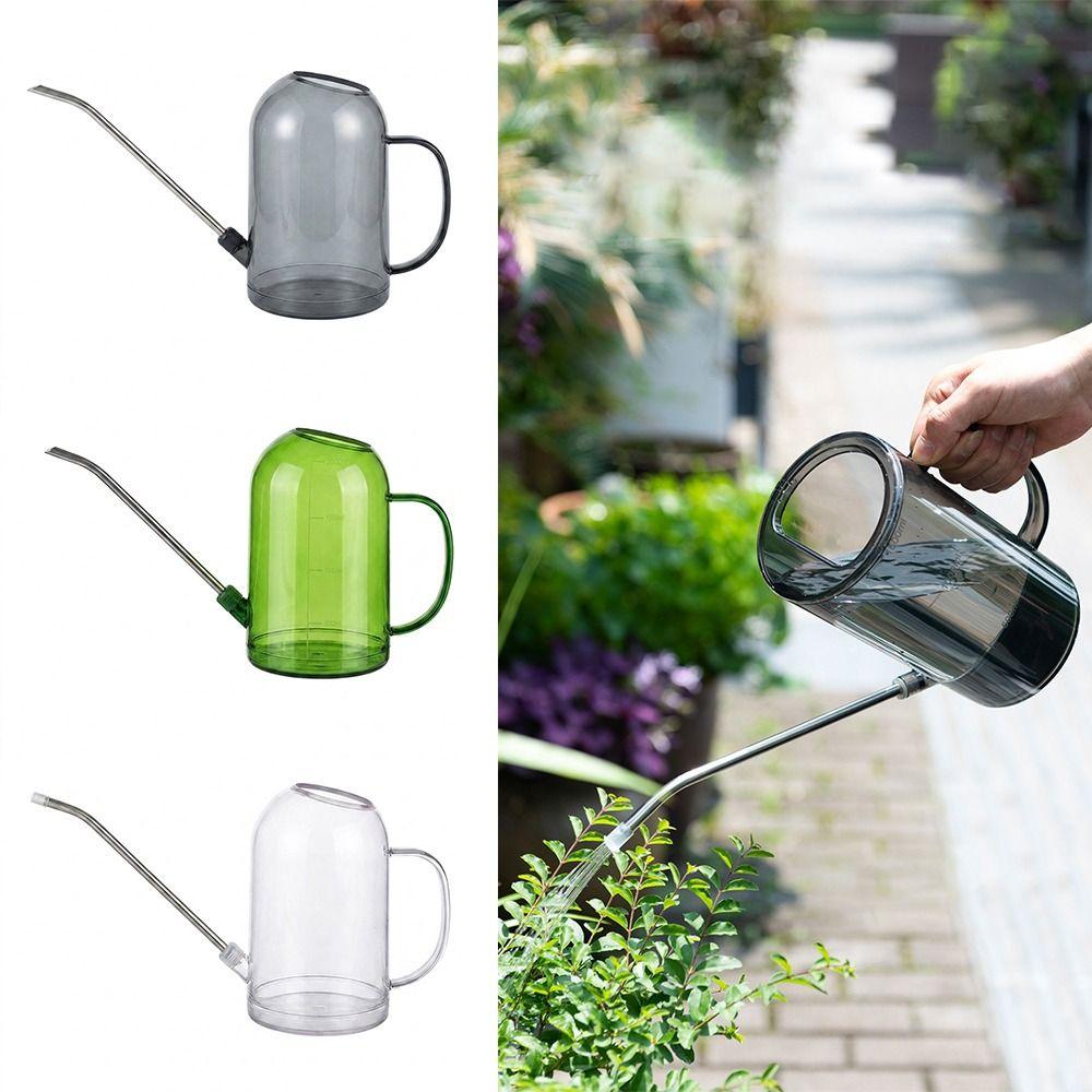 Stainless Tube Long Mouthed Watering Kettle 2L Garden Tool Watering Can Garden Supplies