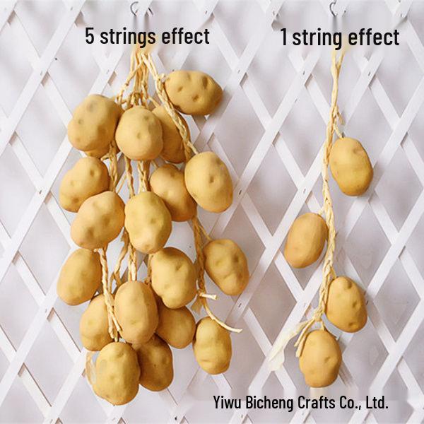 

Farmhouse Restaurant Decor: Artificial Fruit Vine with Peaches, Apples, and Bananas.