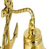 Handgemachte Schiffsglocke aus Messing im Antik-/Vintage-Stil, massiv, antik, poliert, hochwertige nautische Bootsglocke, maritime Marine-Schiffsdekor & Geschenke – groß, 27,9 cm