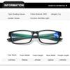 Fashion HD Anti Blue Light Blocking Reading Glasses Classic for Man Woman Presbyopia Eyeglasses Hyperopia Eyewear Vision Care