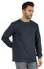 Inkmeso Men  S Cotton Long Sleeve T-shirt Basic Crew Neck Shirt