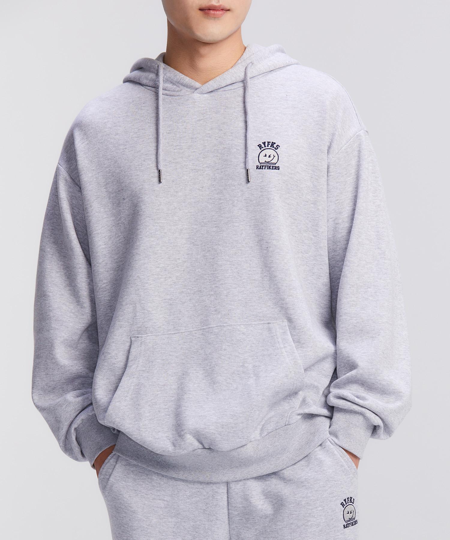 Ray Pickers Wicked Logo Hoodie Melange Grey (Mo6Tu147-097) Melange Grey/095