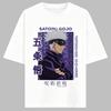 Jujutsu Kaisen Anime Gojo Satoru Printing Cotton Tshirt Men and Women Harajuku Casual Loose Summer Anime Peripheral Clothing