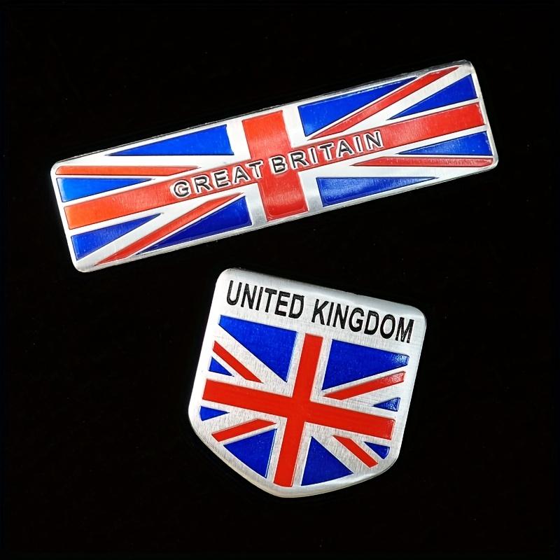 

3pcs/Set UK Flag United Kingdom Emblem Aluminum Alloy Car Stickers Modified Car Badges Nameplates Car Decals Body Scratch Protection 2pcs