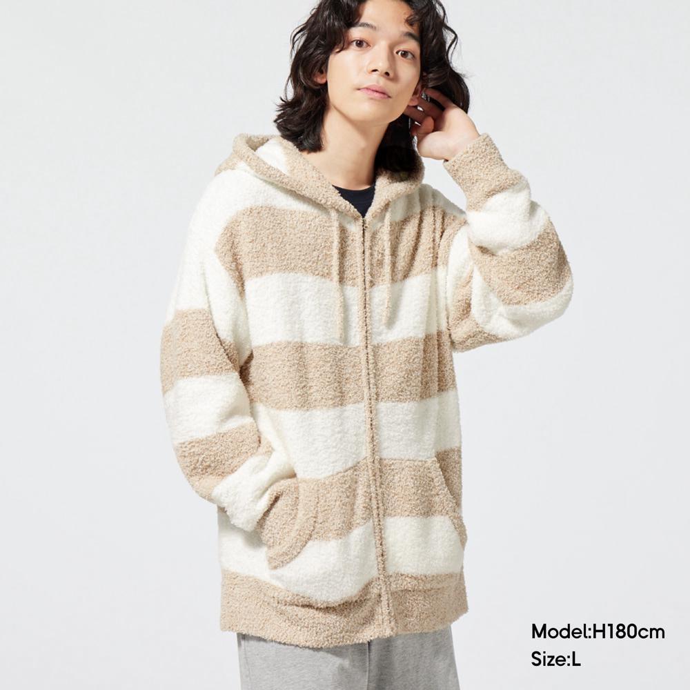 

GU Fluffy Feel Lounge Parka Long Sleeve Border