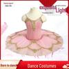 Pink Swan Ballet Performance Tutu Dress for Girls