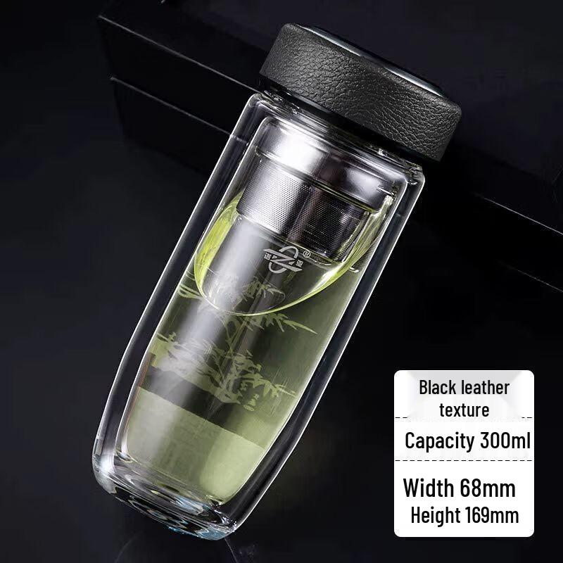 Noah Double-Wall Glass Tea Tumbler
