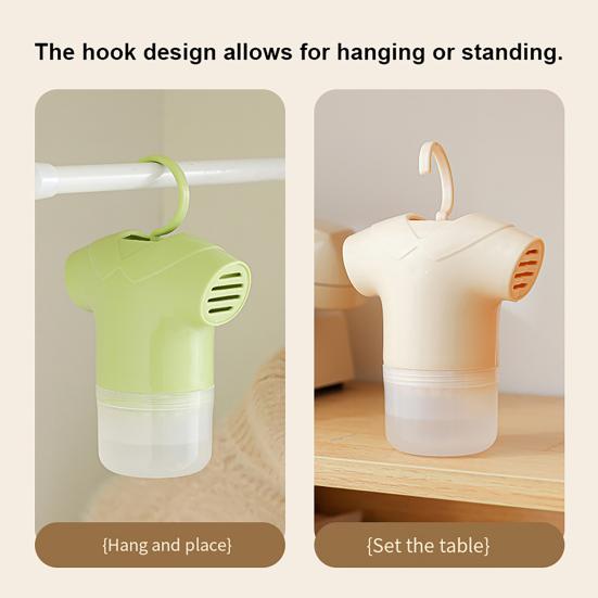 Hanging Moisture Absorber Box T-shirt Shape Humidity Absorption Dehumidification Box Home Dormitory Wardrobe Closet Bathroom Kitchen Desiccant