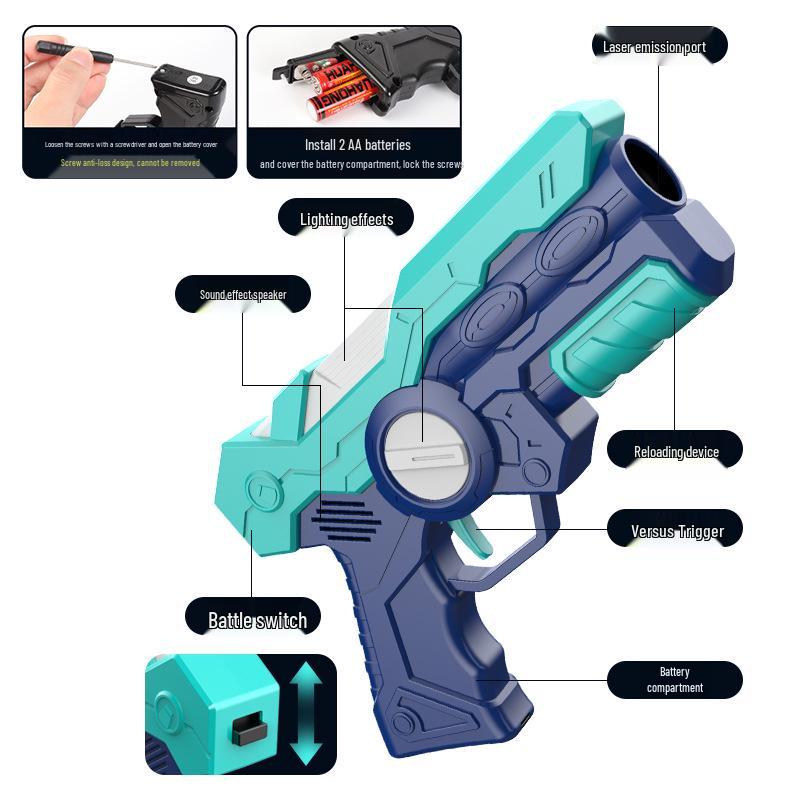 Laser Battle Toy Gun Set for Parent-Child Interactive Play