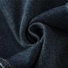 Dark Blue Retro Loose Fit Women's Wide-Leg Jeans - Autumn/Winter 2024, Floor-Length Narrow Straight Leg, Slimming Design.