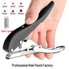 Handheld Round Hole Puncher for Paper, PVC Cards, and Eyelets