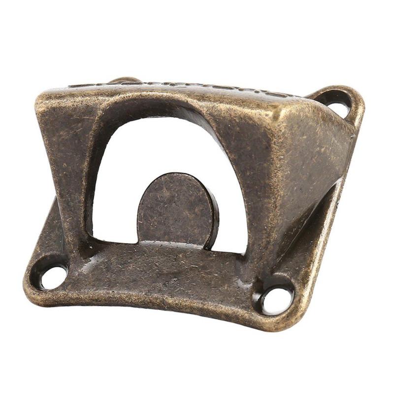 Mounted Bottle Wall Opener Beer Soda Bar Accessories Square Bronze Beer Opener