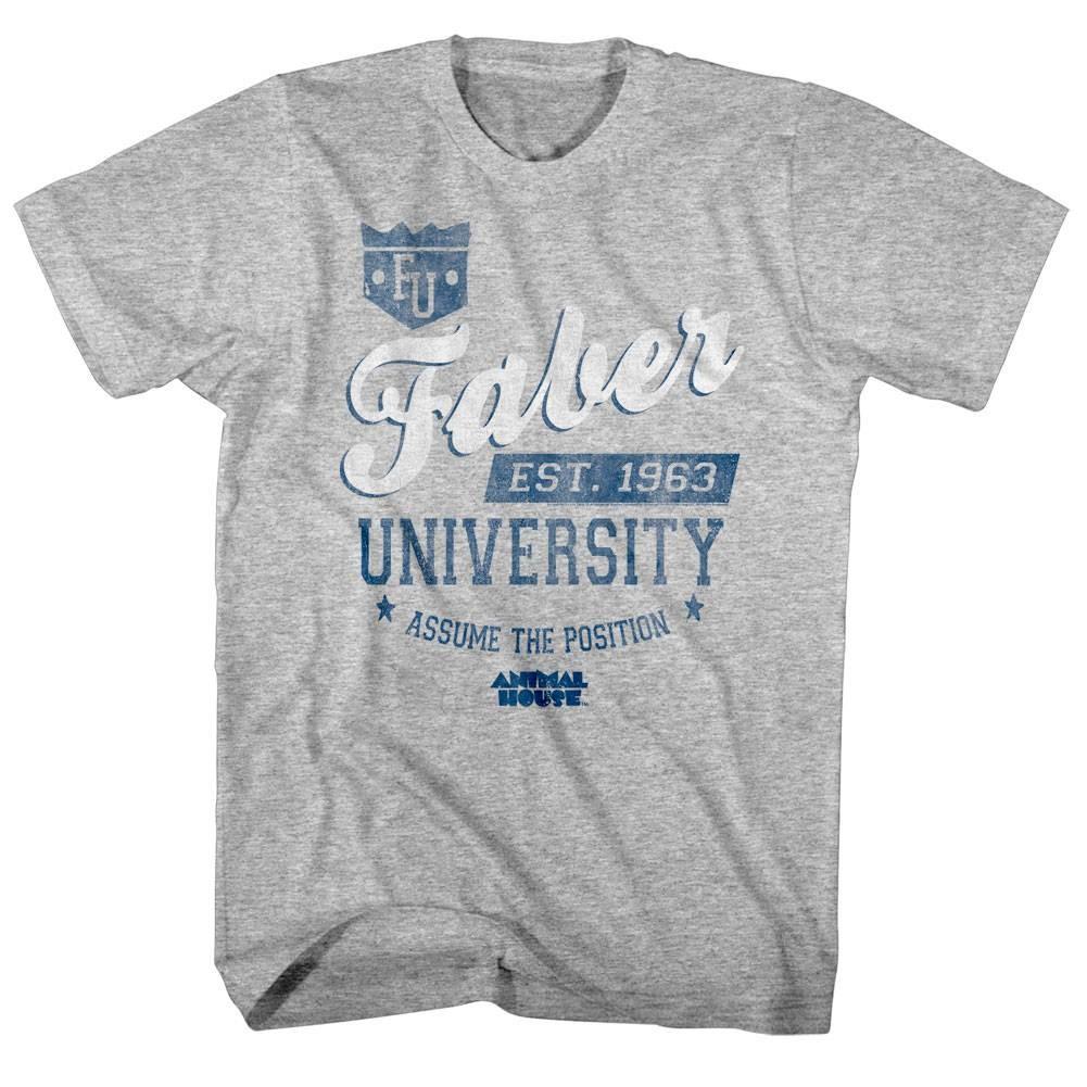 Animal House Faber University Assume the Position Men T Shirt XL