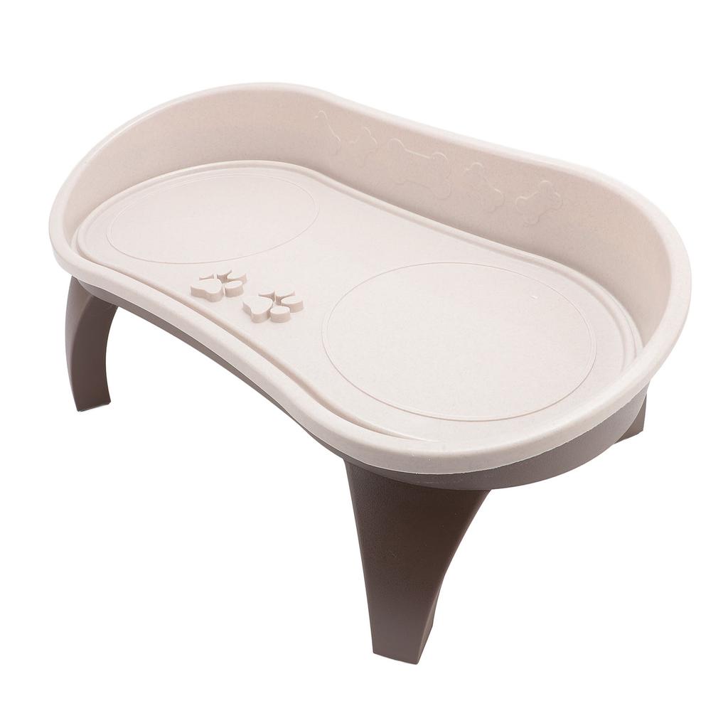 Elevated Pet Feeding Tray Neck Spine Protection Antislip Easy To Assemble Raised Dog Bowl Stand for Pets