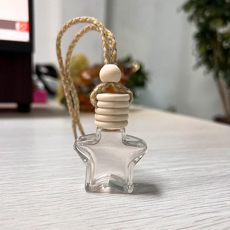 Car Aroma Diffuser Pendant: Creative Empty Perfume Bottle for Essential Oils