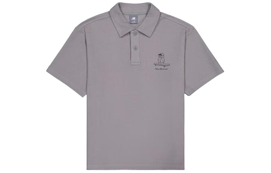New Balance Polo Shirt Unisex Gray NFE27011-GR M