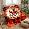 Fulham Football Print Flannel Blanket, Soft Warm Lightweight Throw Blanket for Sofa Bed Camping
