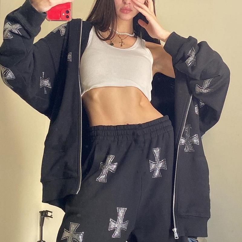 Buy Fashion Rhinestone Hoodie Women's 
