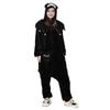 Kuromi Cosplay Kostüm Damen Kigurumi Pyjama Halloween Cartoon Einteiler Kind Kawaii Flanell Homewear Für Feiertagsparty Mädchen Geschenk