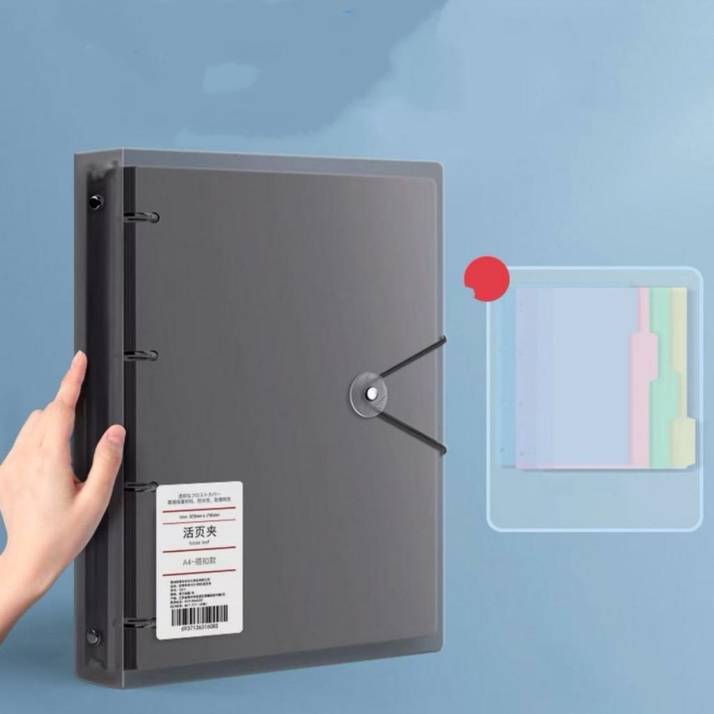 Multifunctional PP Storage Booklet Loose Leaf A4 Binder Family ID Storage Bag Dustproof Photo Album School