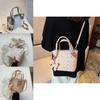 2024 New Fashion Floral Print Shoulder Bag Pu Material Water Bucket Bag