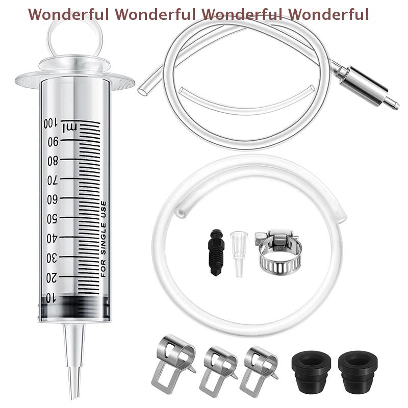 Kit di Spurgo Freno Idraulico per Moto Siringa da 100ML Tubo da 50cm Universale Per Moto Scooter