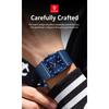 POEDAGAR Luxury Casual Men Clock Stainless Steel Mesh Date Waterproof Luminous Wristwatch Quartz Fashion Watches