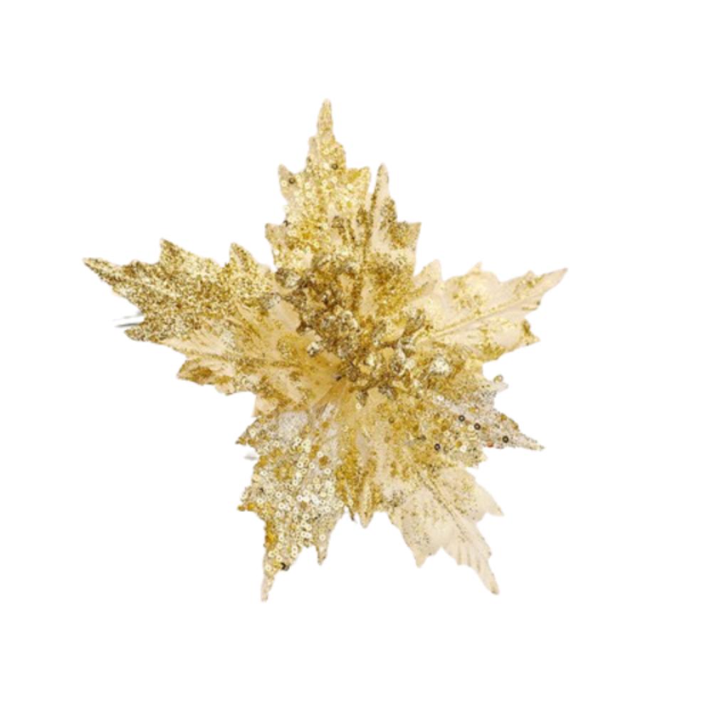 26cm Artificial Christmas Flower Large Christmas Tree Ornaments Merry Christmas Decorations