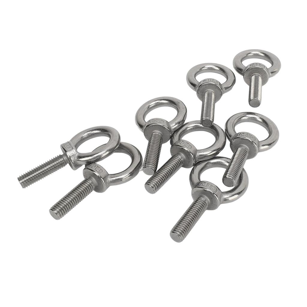 Lifting Shoulder Eye Bolt Stainless Steel Versatile High Hardness Hanger Eye Bolts for RV Boat Construction Vehicle M10