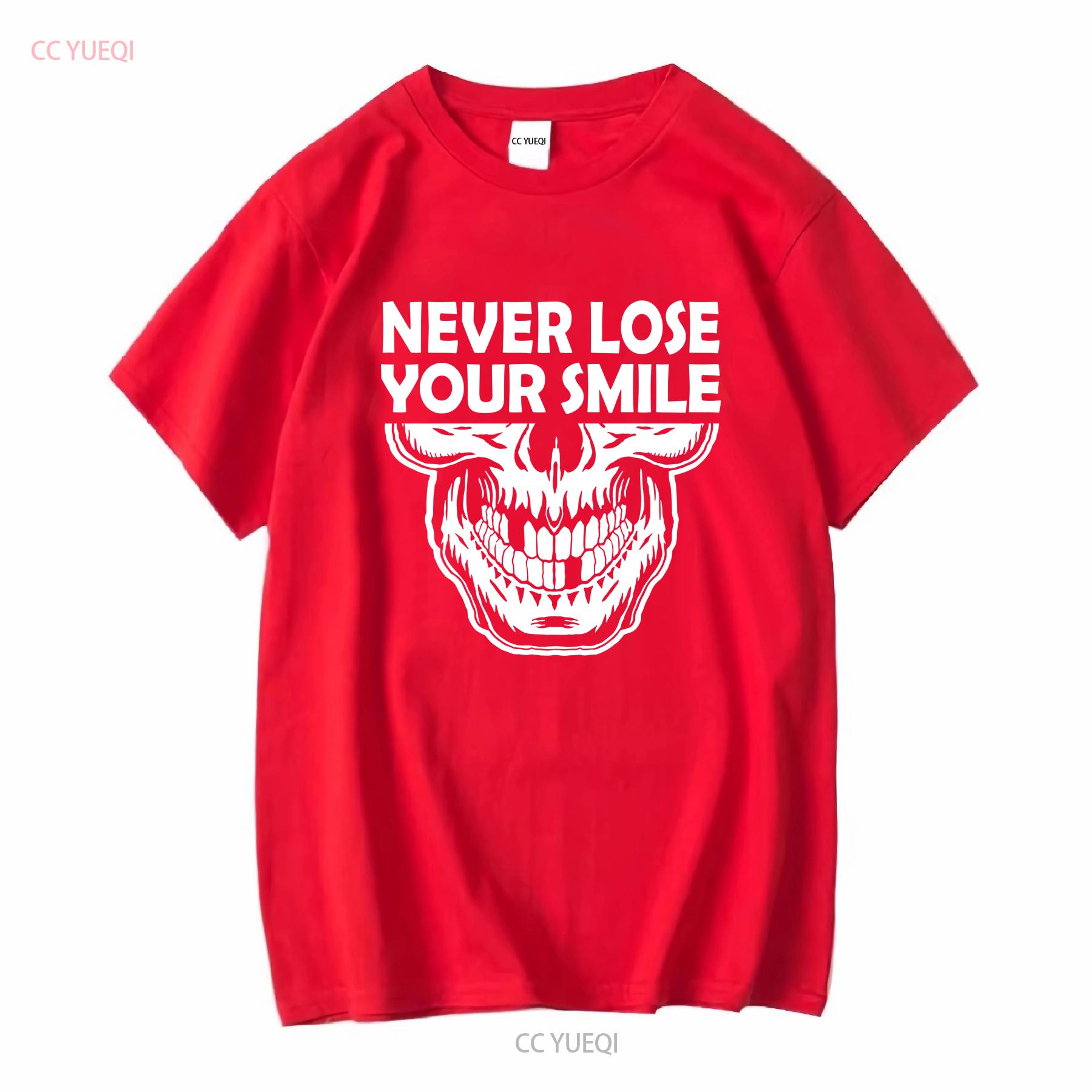 Никогда не теряй свою улыбку Мотивация Скелет Футболка Comfort Colors с длинным или коротким рукавом винтажная Стиранная Универсальная S