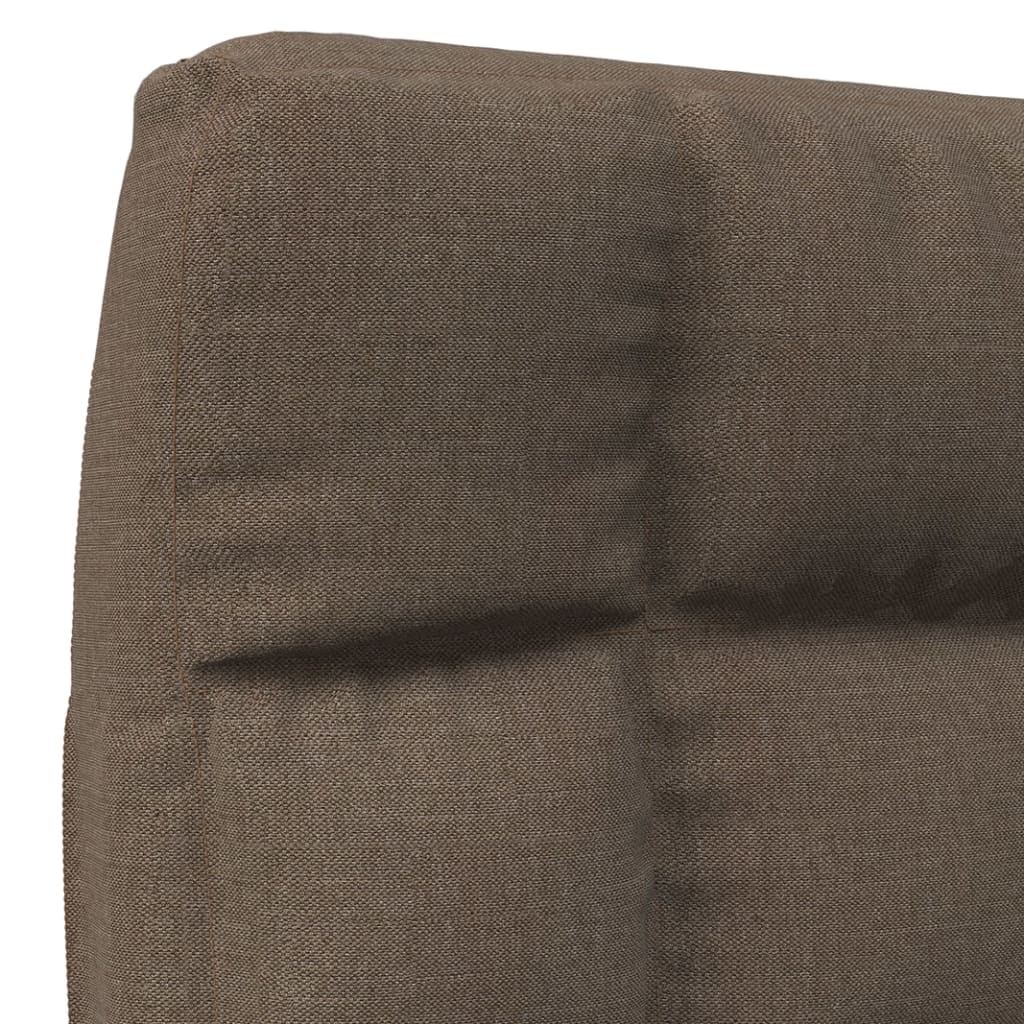 Floor Chair Foldable Taupe Fabric