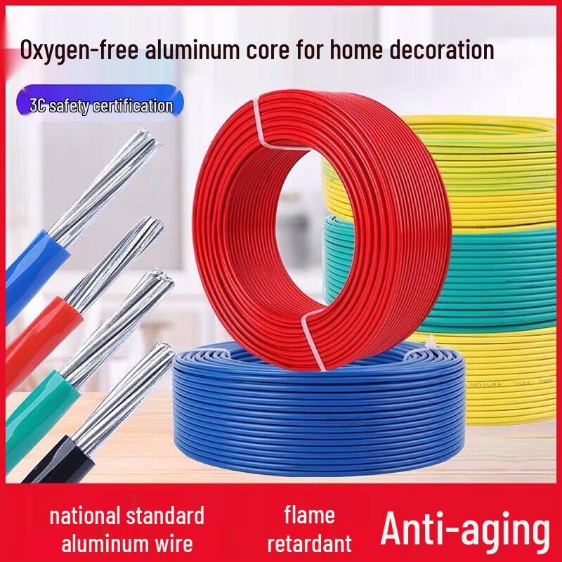 National Standard Aluminum Core Wire 2.5-35 Sq Mm: Durable, Anti-Aging Electric Cable for Home & Outdoor Use