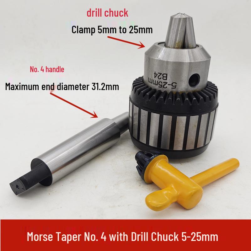 Morse Taper Shank Drill Chuck Set 1-13mm with Bench & Magnetic Drill Compatibility