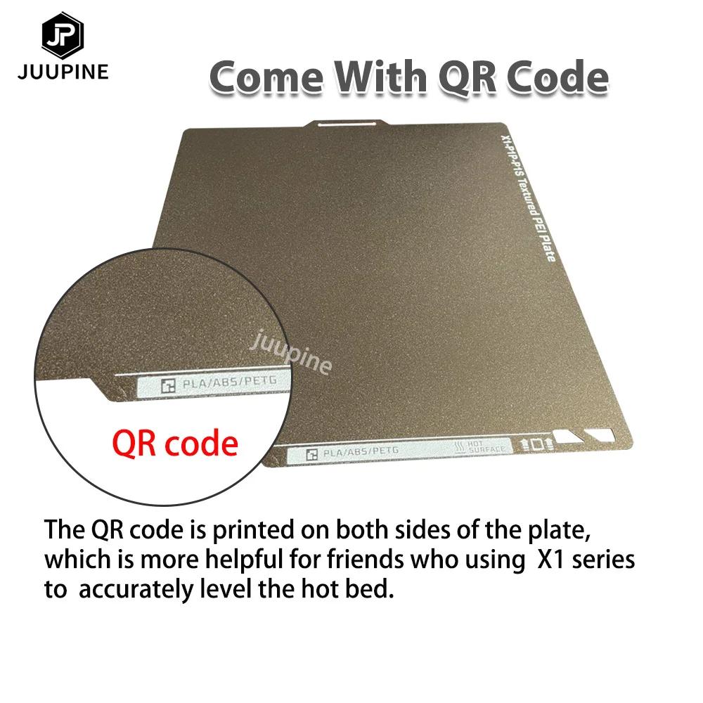 Bambulab X1c Plate 257x257 Pei Textured for Bambu Lab Build Plate Golden Pei Bambulab X1 Carbon for Bambu Lab A1 Double Sided