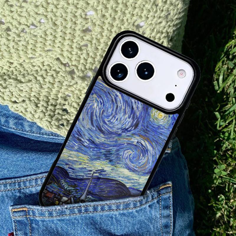 Van Gogh Series Phone Case For iPhone 17 AIR 16 Pro Max 15 14 Pro 11 12 13 Shockproof Silicone Cover
