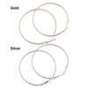 Simple Geometrical Gift Party Jewelry Hoop Earrings Shiny Print Big Circle Earrings