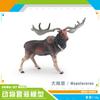 Forest Animal Model Simulation Wildebeest Antelope Big Horn Deer Twist Horn Goat Antelope Static Ornament Toy