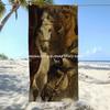 Vintage Oil Painting Horse Beach Towel Patterned Sunscreen And Windproof Suitable For Swimming Pool Camping Travel