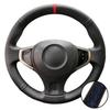 Hand Stitched Black Perforated Non-slip Artificial Leather 2009-2014 Samsung QM5 Steering Wheel Cover For Renault Koleos