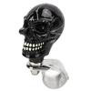 Skull Shape Steering Wheel Knob 3cm Diameter Resin Turn Knob Spinner Booster for Cars Trucks Tractors Boats Black
