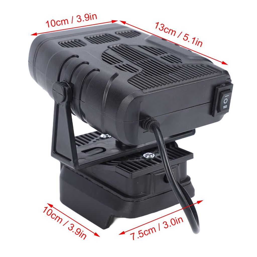 Yanmis Operated Space Heater, 170W Portable Car Heater Debugger Cordless Heating Fan,