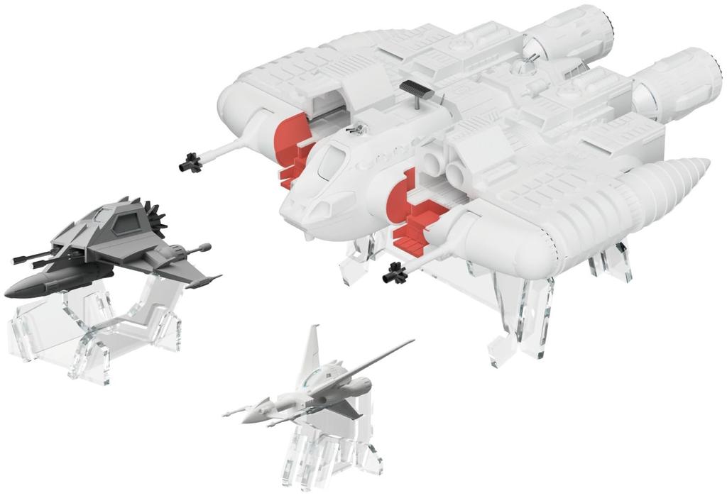 HMA Message from Space Galactic Wars Riabe Special Plastic Model Kit Acrylic Base Set