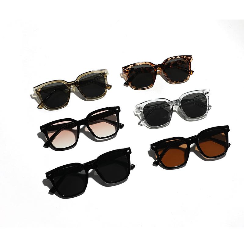 Square Large Frame Hip-Hop Rivet Glasses Frame Sunglasses Men, Popular Sunglasses Women