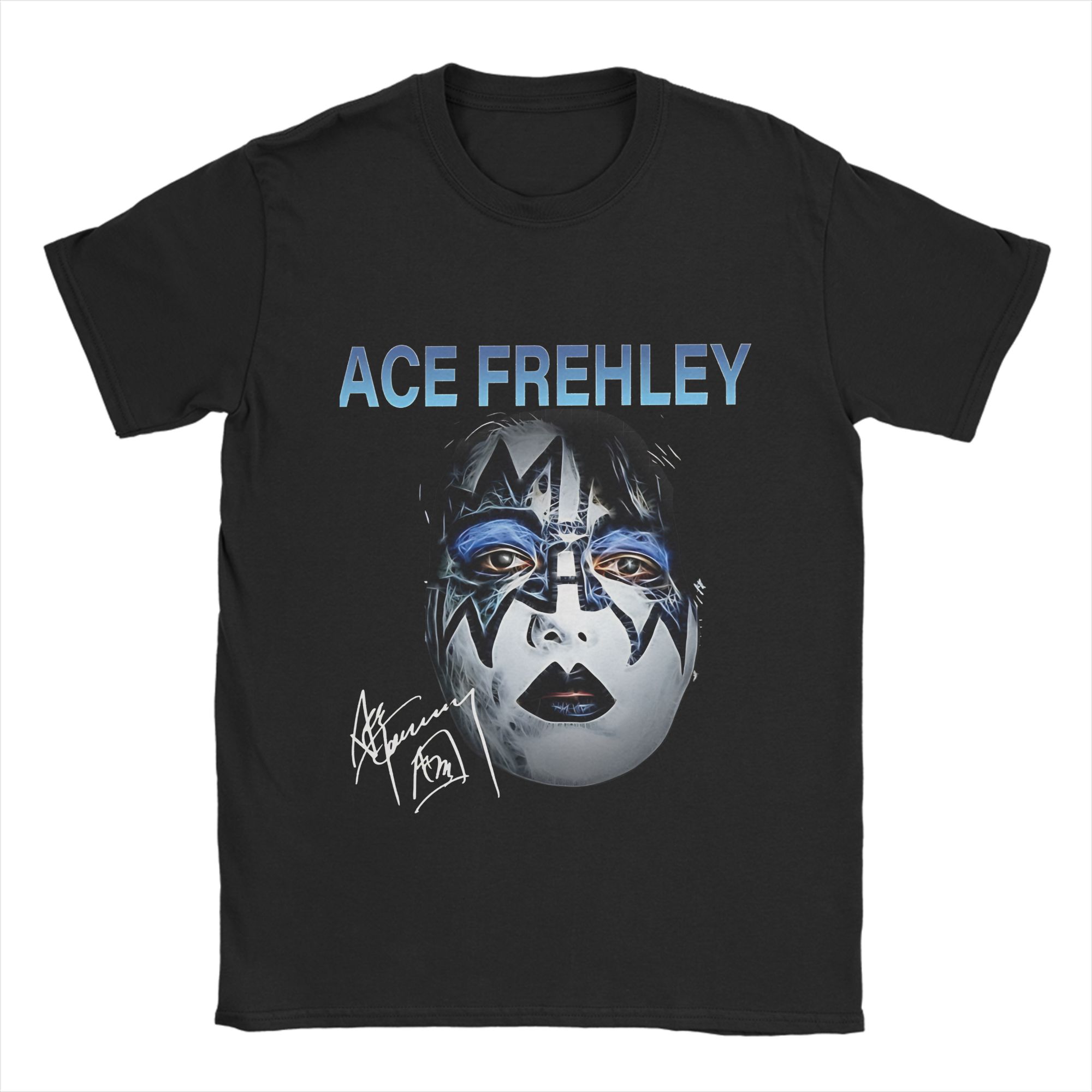 

Men Rip Ace Frehleys T Shirt Pure Cotton Tops Awesome Short Sleeve Round Collar Tee Shirt 4XL 5XL T-Shirts 5XL різнокольоровий