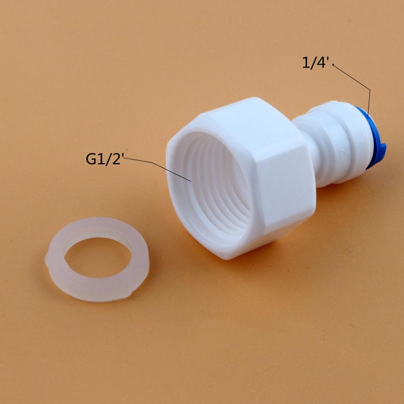 1 Stück Innengewinde 1/2'' auf 1/4' Schnellanschluss Gerade Rohrverschraubungen