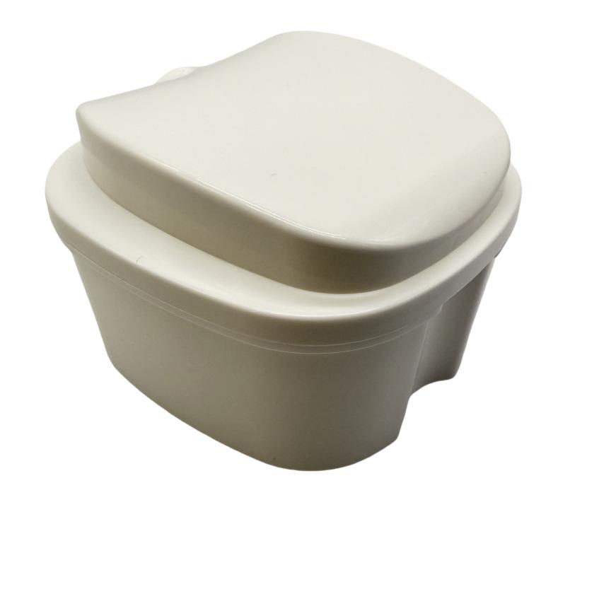 Denture Bath Box Appliance False Teeth Storage Case Rinsing Basket Retainer