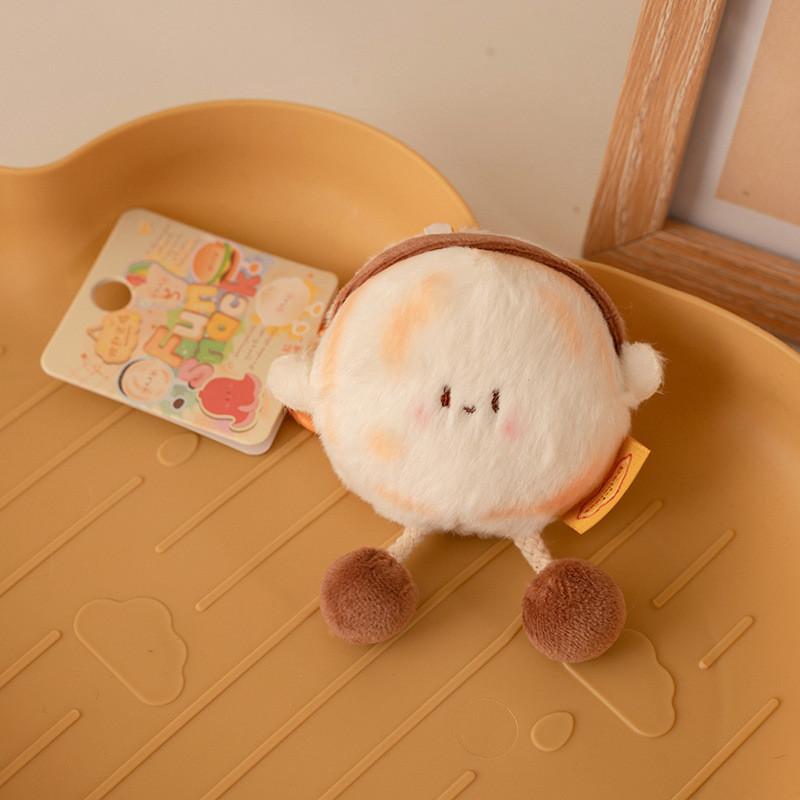 Dumpling Hamburger Soup Food Food Plush Toy Keychain Kids Stuffed Animal Doll